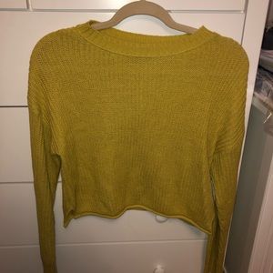Wild Fable yellow crew neck sweater